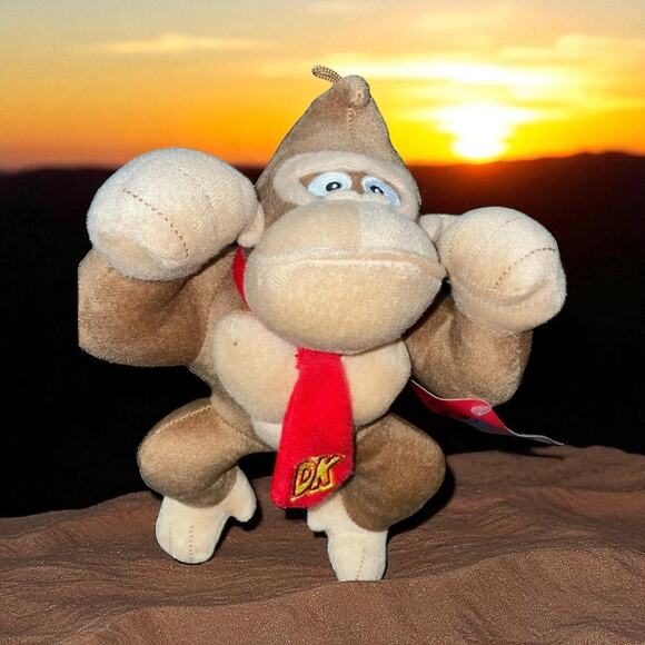 Super Mario Donkey Kong Plush Doll Stuffed DK Bedroom Decor Nintendo Gift 11" - Picture 1 of 12